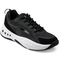 Sneakers|Sneakers>Easy Spirit Pacer Lace Up Sneakers Black Mesh