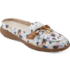 eFlex|eFlex>Easy Spirit Patti Casual Mules White Multi Floral