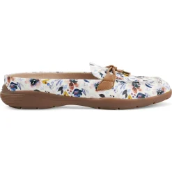 eFlex|eFlex>Easy Spirit Patti Casual Mules White Multi Floral