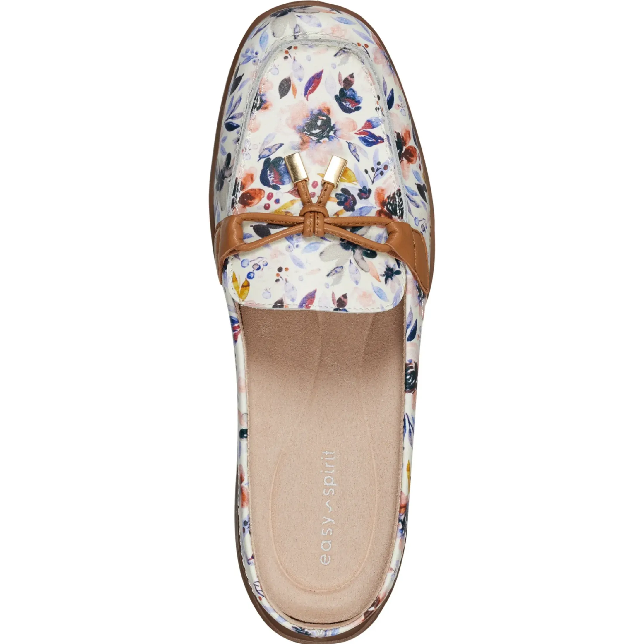 eFlex|eFlex>Easy Spirit Patti Casual Mules White Multi Floral
