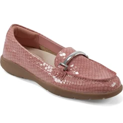 eFlex|eFlex>Easy Spirit Paula Casual Loafers Pink Croco