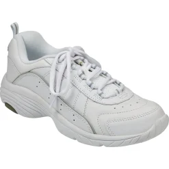 Sneakers|Sneakers>Easy Spirit Punter Athletic Shoes White Grey Leather