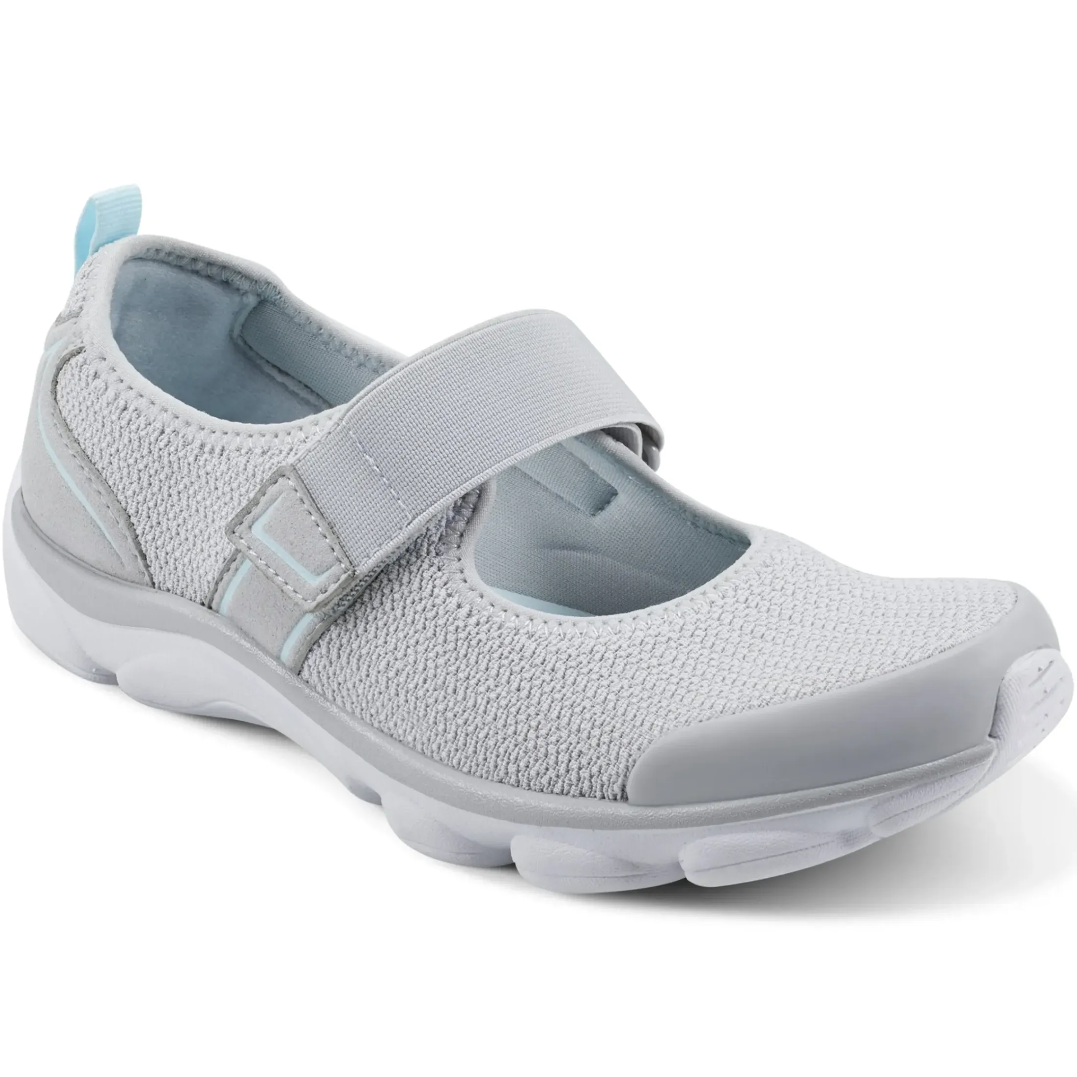 e360|Slip Ons>Easy Spirit Realive Mary Jane Walking Shoes Light Grey