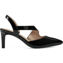 eFlex|eFlex>Easy Spirit Recruit Slingback Pumps Black Patent
