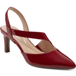 eFlex|eFlex>Easy Spirit Recruit Slingback Pumps Red Patent