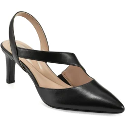 eFlex|eFlex>Easy Spirit Recruit Slingback Pumps Black Leather