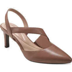 eFlex|eFlex>Easy Spirit Recruit Slingback Pumps Tan Leather