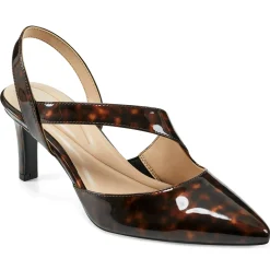 eFlex|eFlex>Easy Spirit Recruit Slingback Pumps Brown Croco