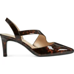 eFlex|eFlex>Easy Spirit Recruit Slingback Pumps Brown Croco