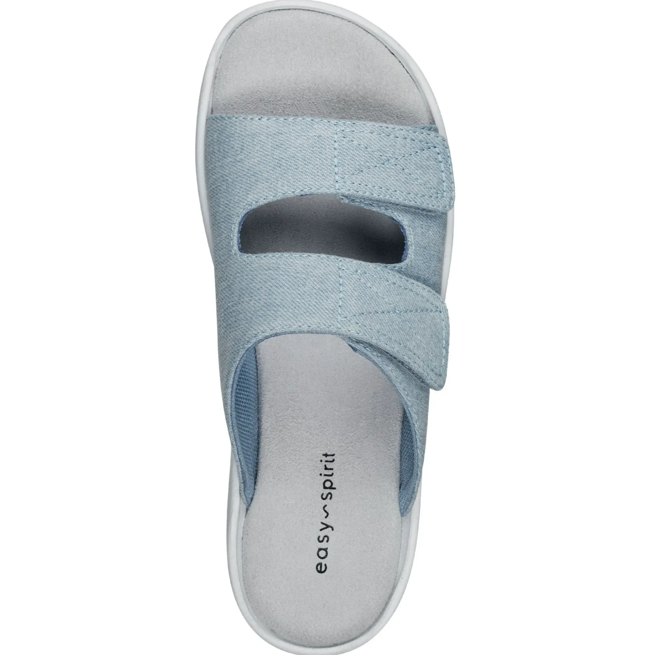 Casual|Sandals>Easy Spirit Red Slip On Sandals Denim