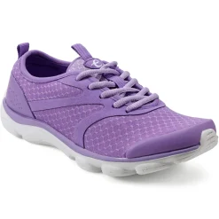 e360|Sneakers>Easy Spirit Reinvent Lace Up Walking Shoes Violet Mesh Multi