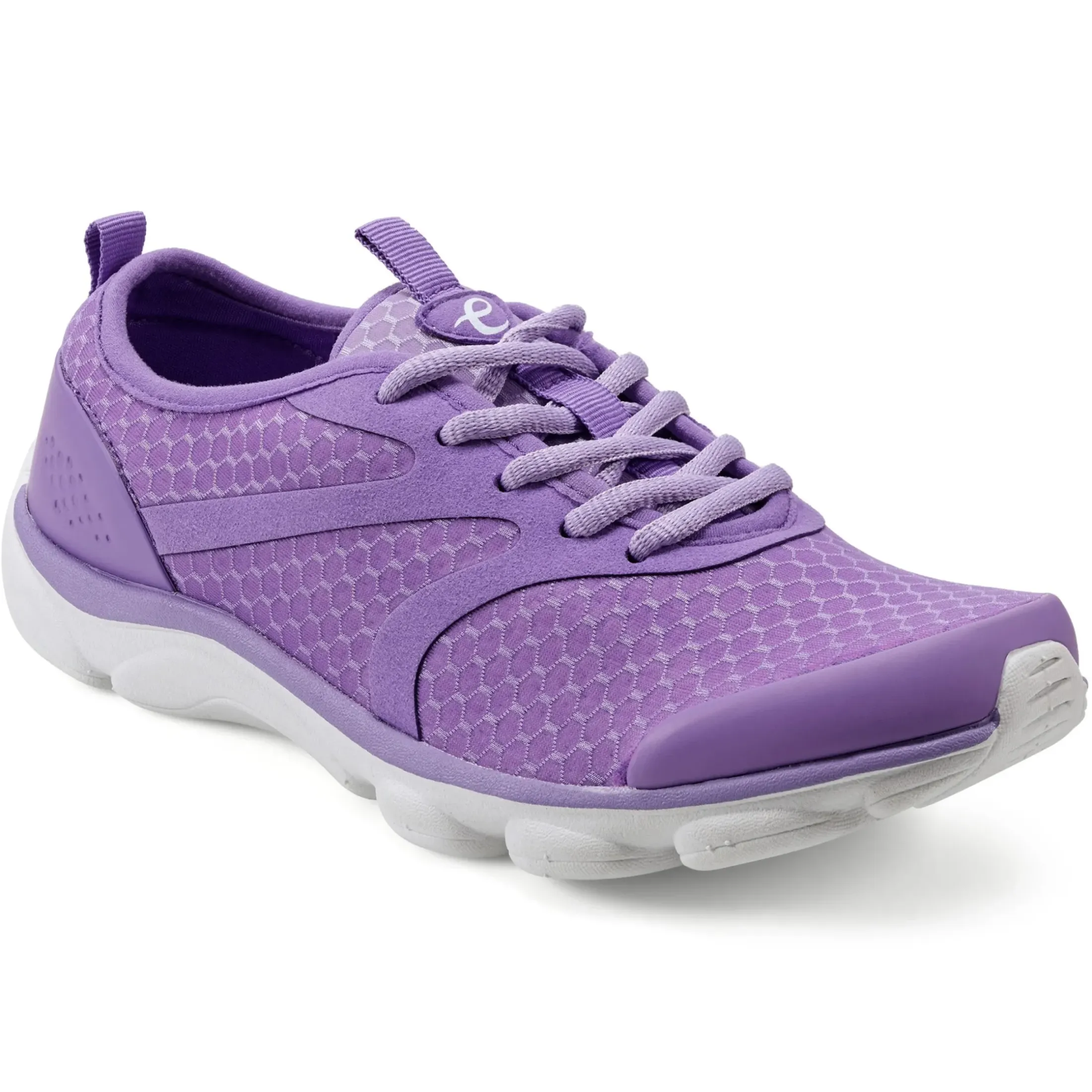 e360|Sneakers>Easy Spirit Reinvent Lace Up Walking Shoes Violet Mesh Multi