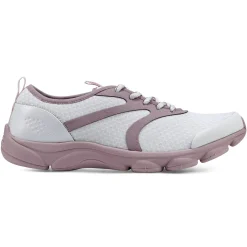 e360|Sneakers>Easy Spirit Reinvent Lace Up Walking Shoes White Pink Mesh Multi