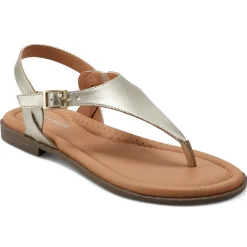 Casual|Flats>Easy Spirit Revan Flat Sandals Gold