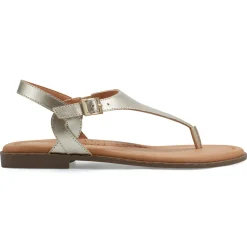 Casual|Flats>Easy Spirit Revan Flat Sandals Gold