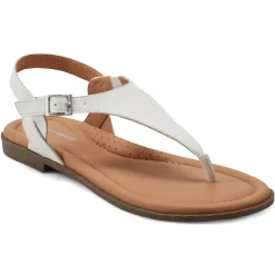 Casual|Flats>Easy Spirit Revan Flat Sandals White
