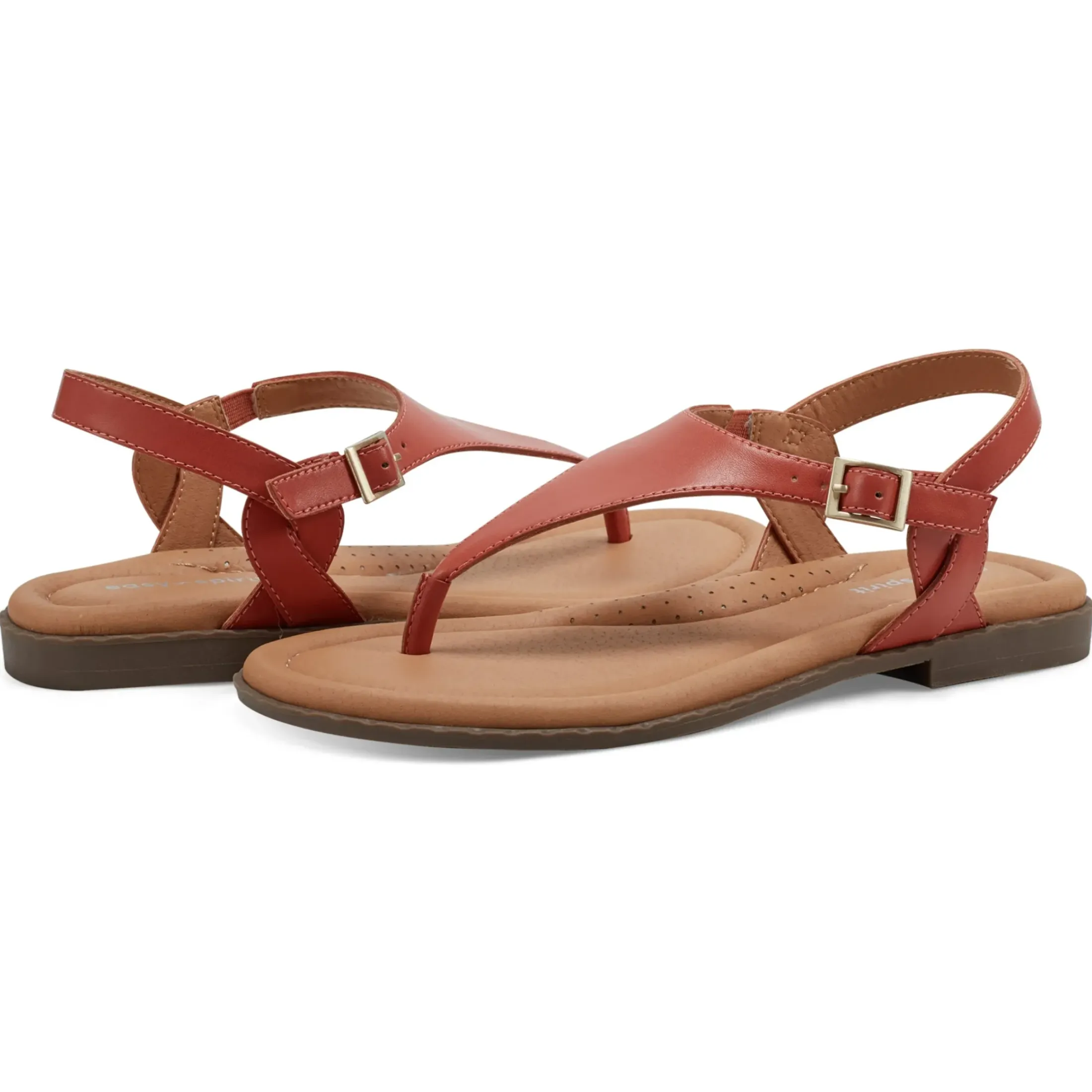 Casual|Flats>Easy Spirit Revan Flat Sandals Orange