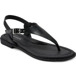 Casual|Flats>Easy Spirit Revan Flat Sandals Black