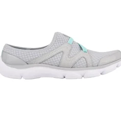 e360|Riptide Clogs>Easy Spirit Riptide Clogs Light Grey Fabric
