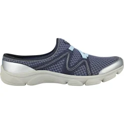 e360|Riptide Clogs>Easy Spirit Riptide Clogs Navy Fabric