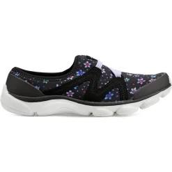 e360|Riptide Clogs>Easy Spirit Riptide Clogs Black Multi Buttercup Floral