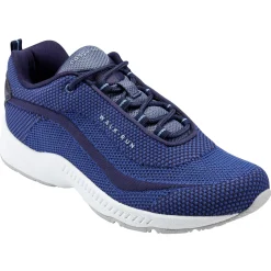 Romy & Friends|Romy Walking Shoes>Easy Spirit Romy Knit Eco Walking Shoes Navy Recycled Knit