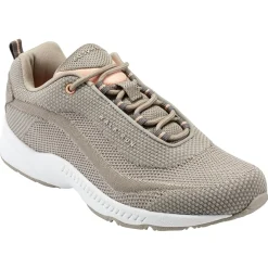 Romy & Friends|Romy Walking Shoes>Easy Spirit Romy Knit Eco Walking Shoes Khaki Recycled Knit