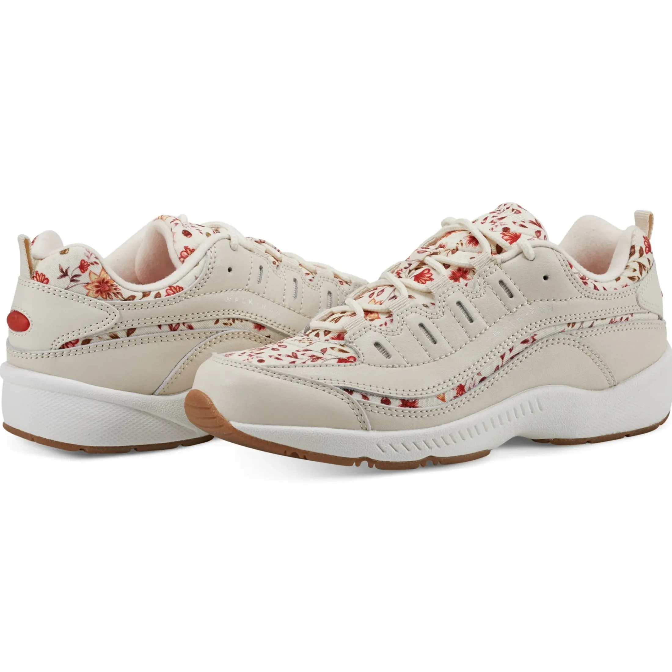 Romy & Friends|Romy Walking Shoes>Easy Spirit Romy Walking Shoes Tan Floral
