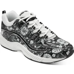 Romy & Friends|Romy Walking Shoes>Easy Spirit Romy Walking Shoes Black/White Floral