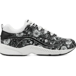 Romy & Friends|Romy Walking Shoes>Easy Spirit Romy Walking Shoes Black/White Floral