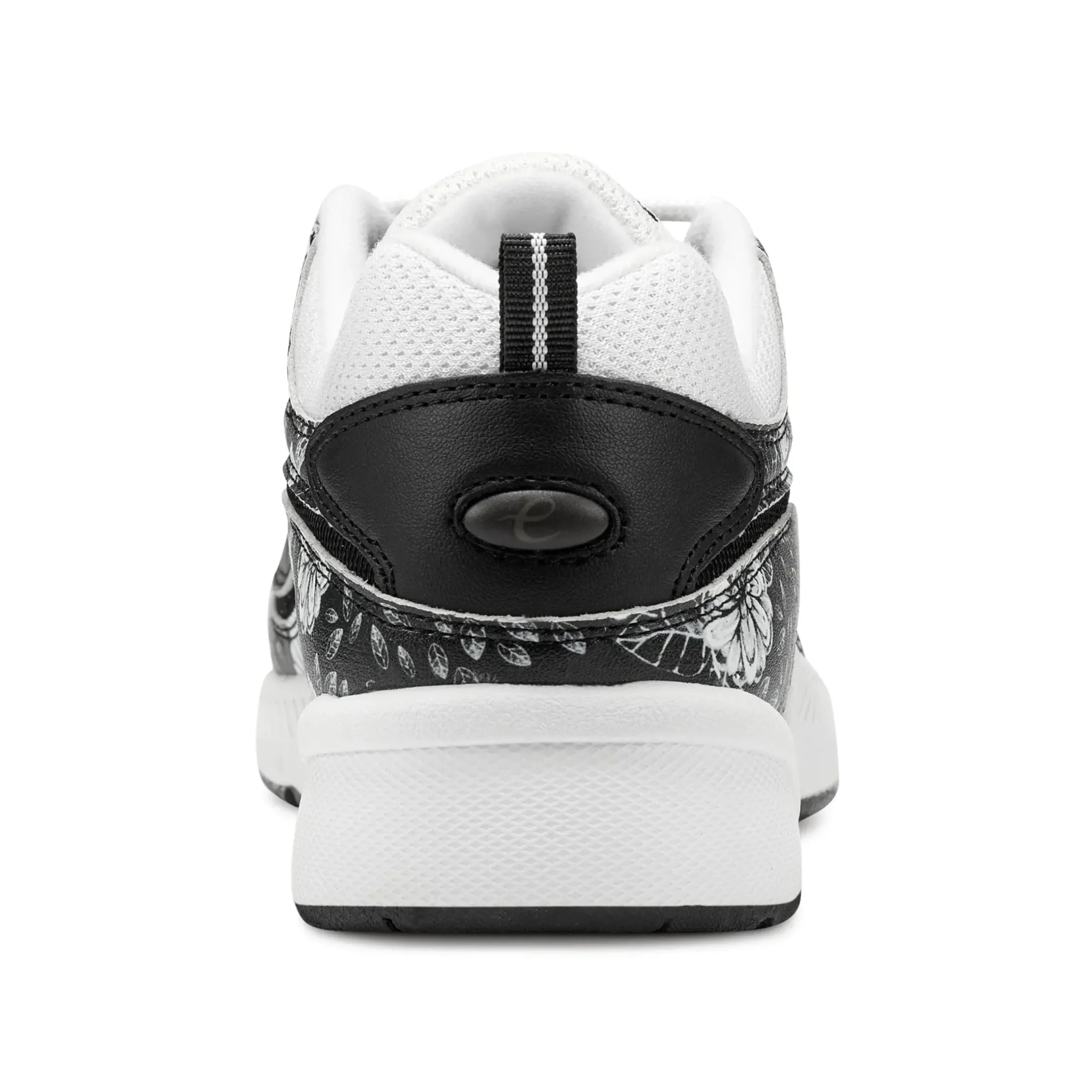 Romy & Friends|Romy Walking Shoes>Easy Spirit Romy Walking Shoes Black/White Floral