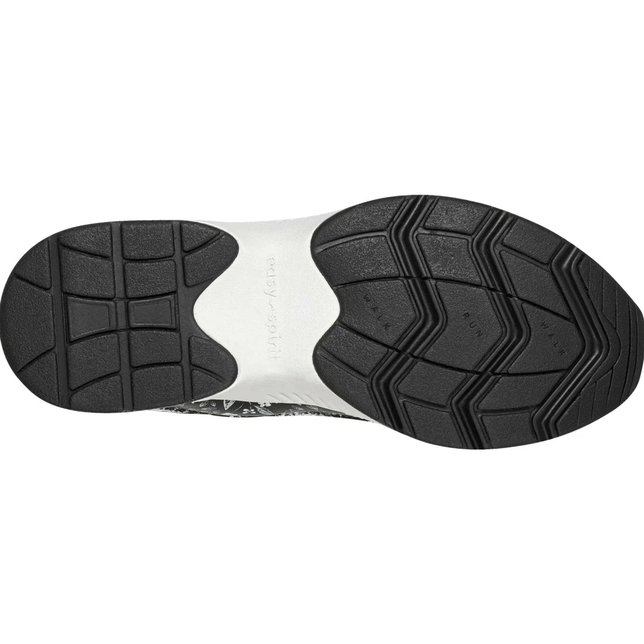 Romy & Friends|Romy Walking Shoes>Easy Spirit Romy Walking Shoes Black/White Floral