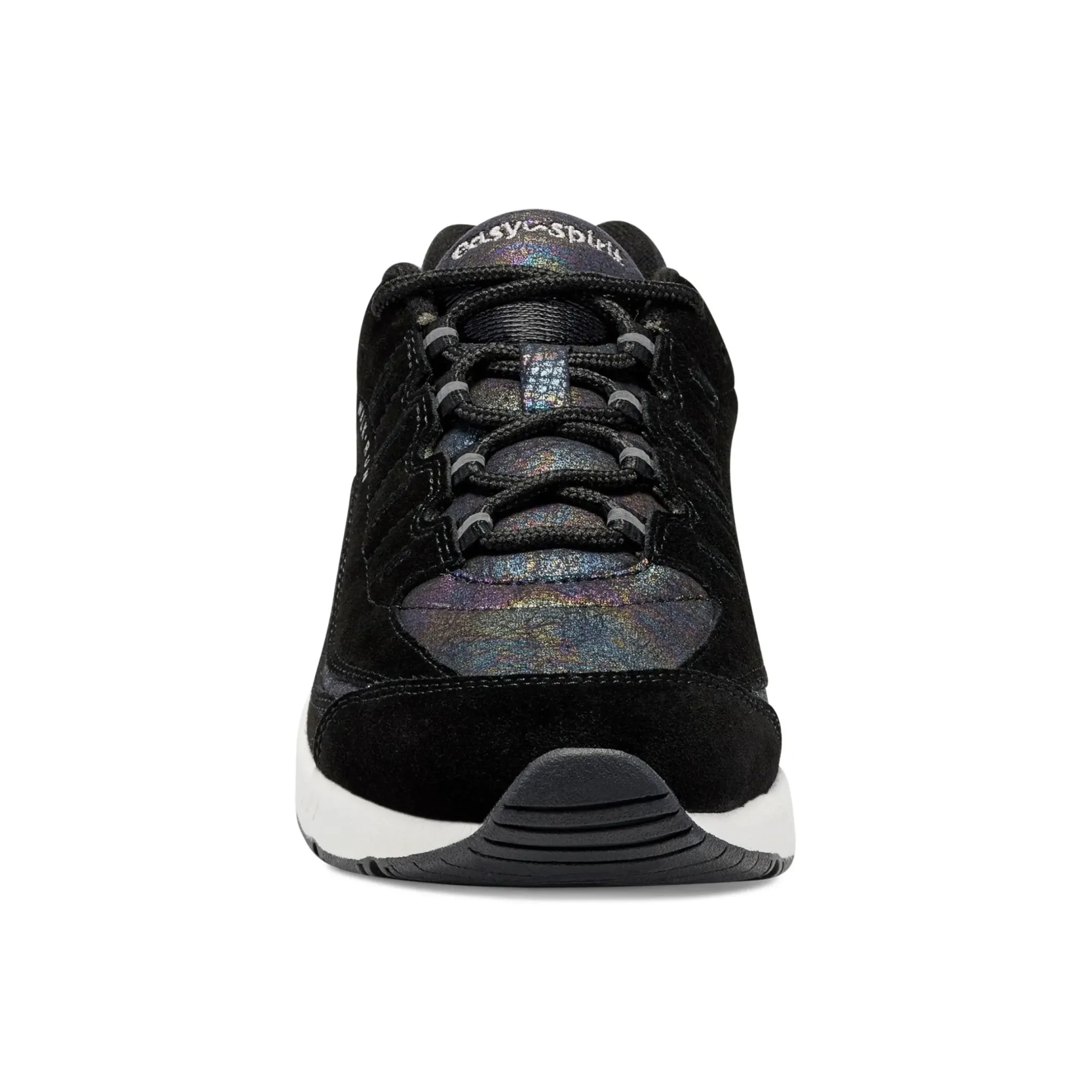 Romy & Friends|Romy Walking Shoes>Easy Spirit Romy Walking Shoes Black/Iridescent Suede