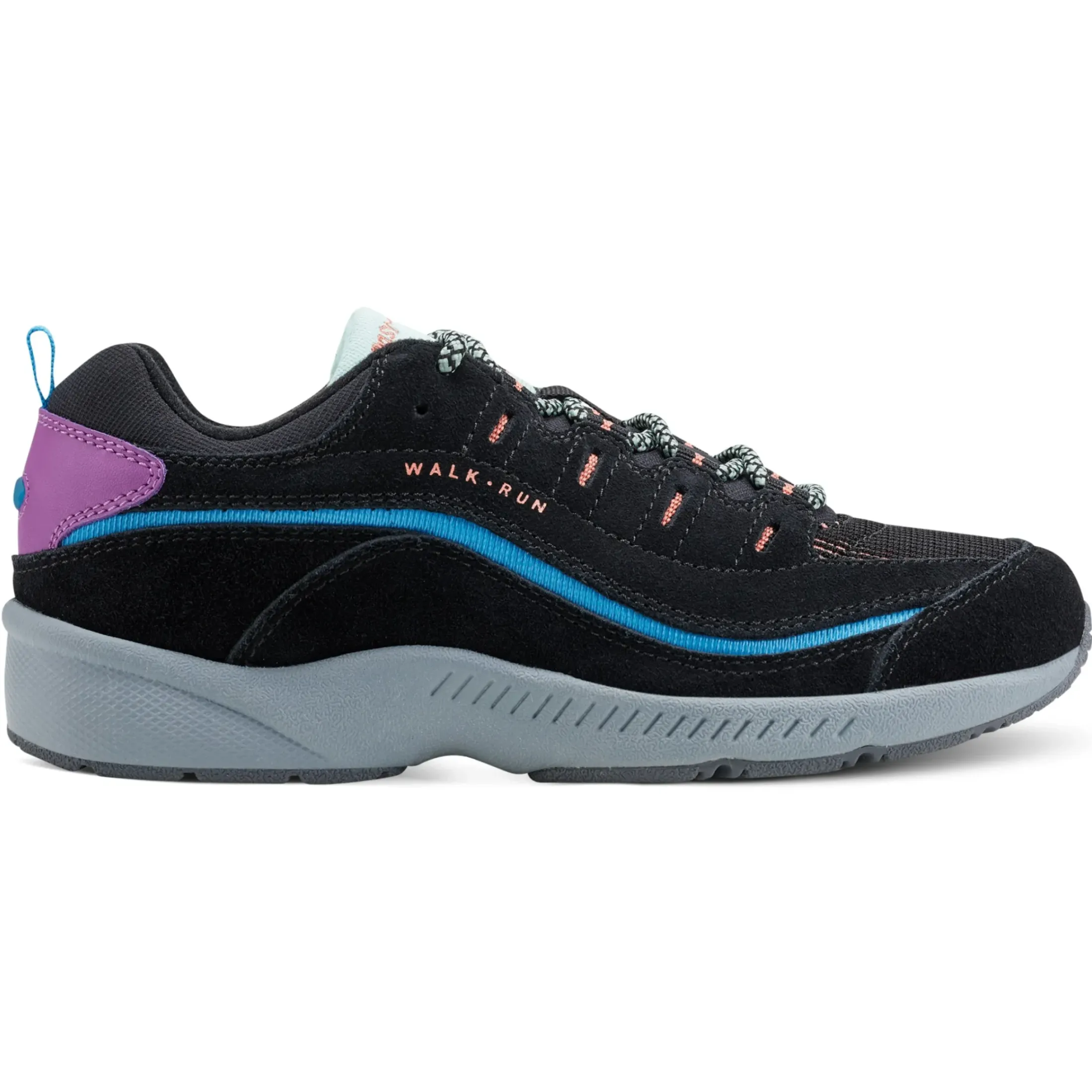 Romy & Friends|Romy Walking Shoes>Easy Spirit Romy Walking Shoes Black/Blue/Orange