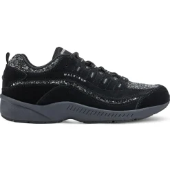 Romy & Friends|Romy Walking Shoes>Easy Spirit Romy Walking Shoes Black Silver Glitter