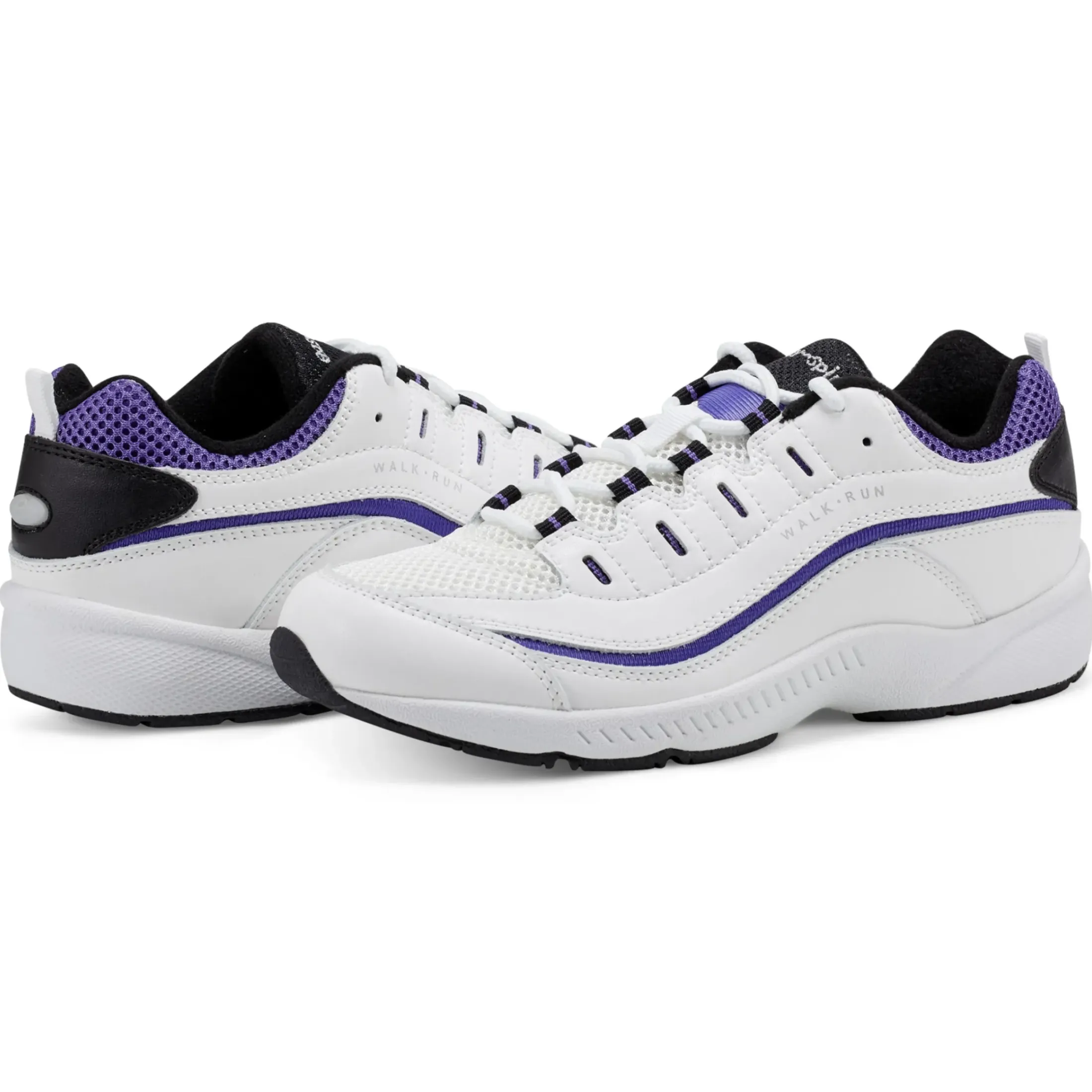 Romy & Friends|Romy Walking Shoes>Easy Spirit Romy Walking Shoes White/Purple