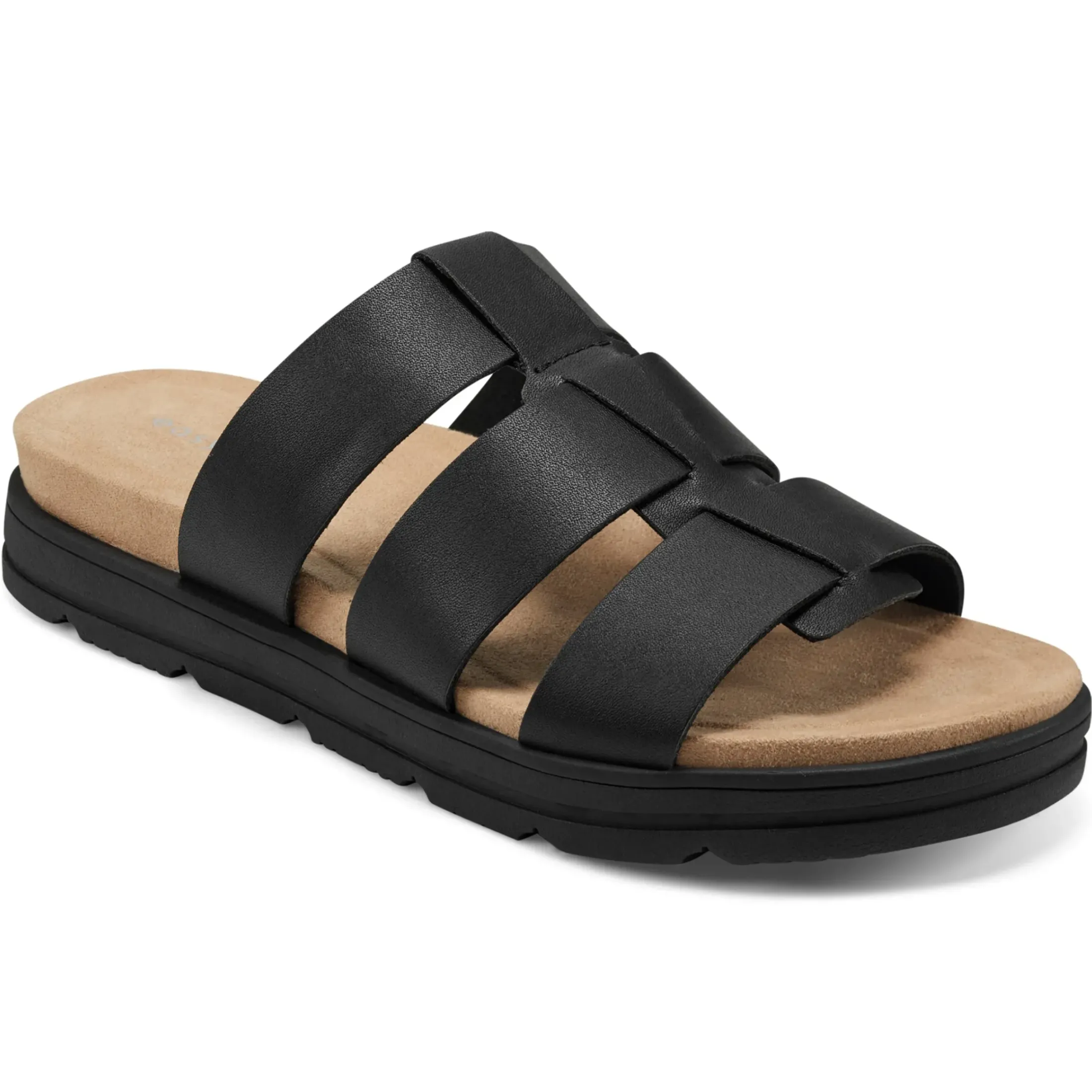 Casual|Slip Ons>Easy Spirit Salana Slip On Sandals Black