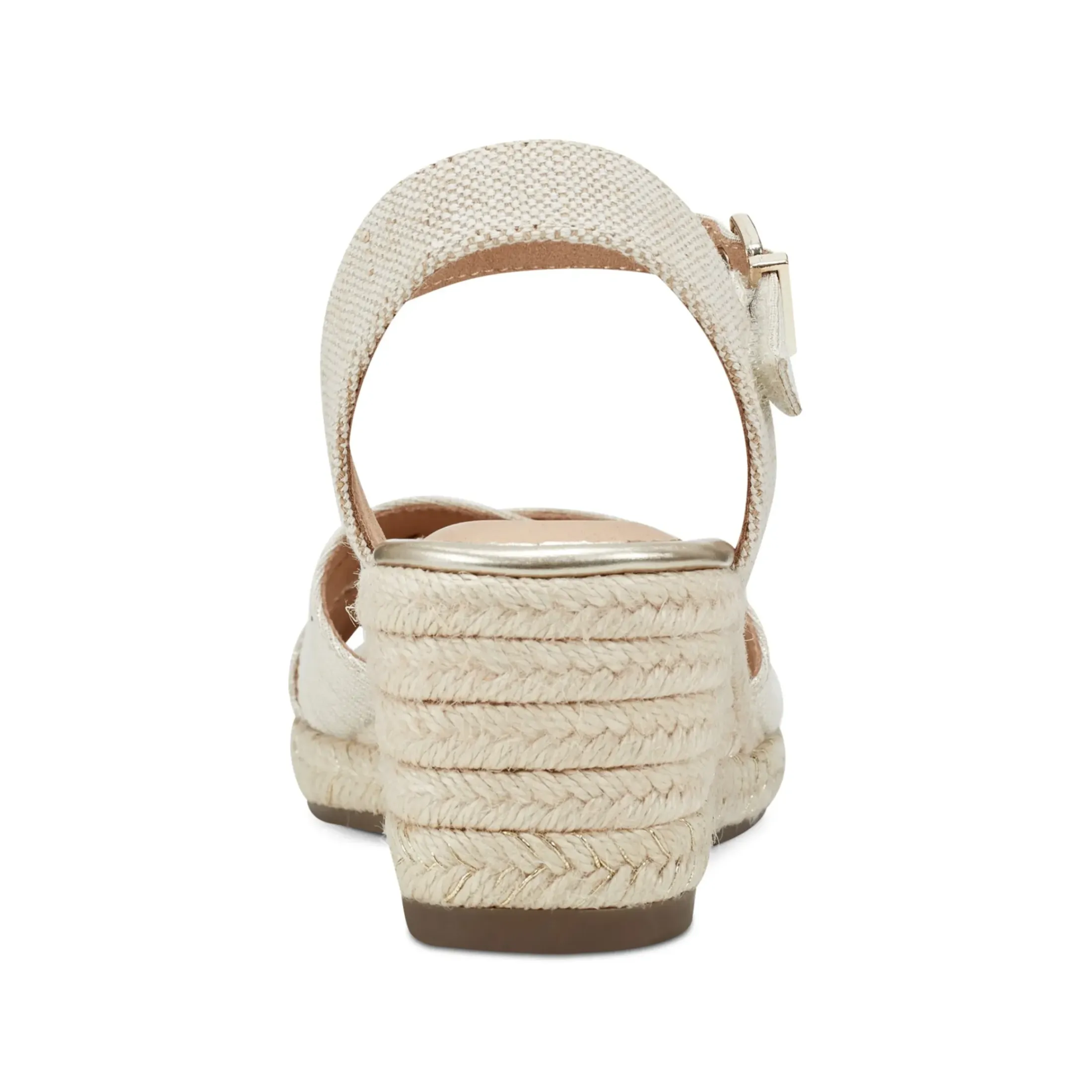 Dress|Sandals>Easy Spirit Shandra Wedge Sandals Gold Linen