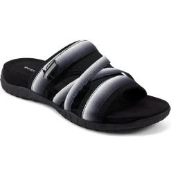 Sport|Explore24>Easy Spirit Shells Flat Sandals Black Ombre
