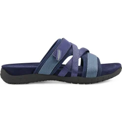 Sport|Explore24>Easy Spirit Shells Flat Sandals Dark Blue Multi