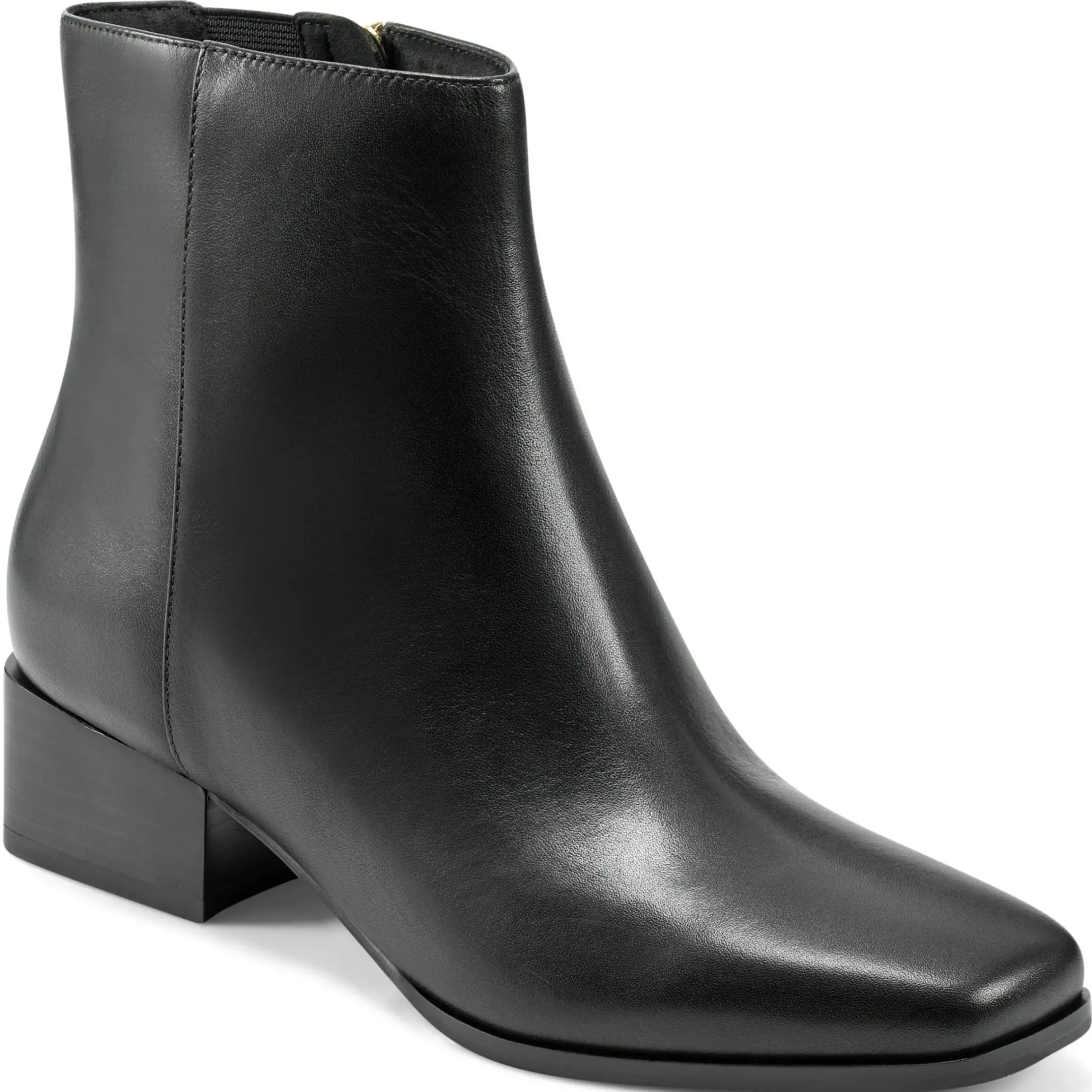 eFlex|eFlex>Easy Spirit Sidney Dress Booties Black Leather