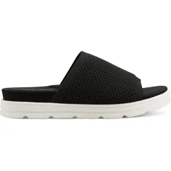 Casual|Flats>Easy Spirit Siena Flat Slide Sandals Black