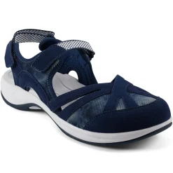 Sport|Explore24>Easy Spirit Splash Flat Hiking Sandals Navy Tie Dye Print