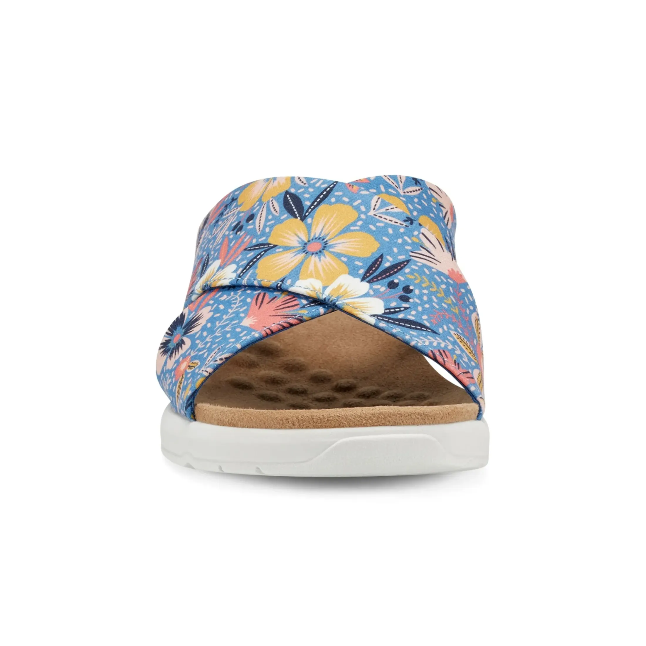Traciee|Casual>Easy Spirit Taite Slip On Sandals Blue Multi Floral
