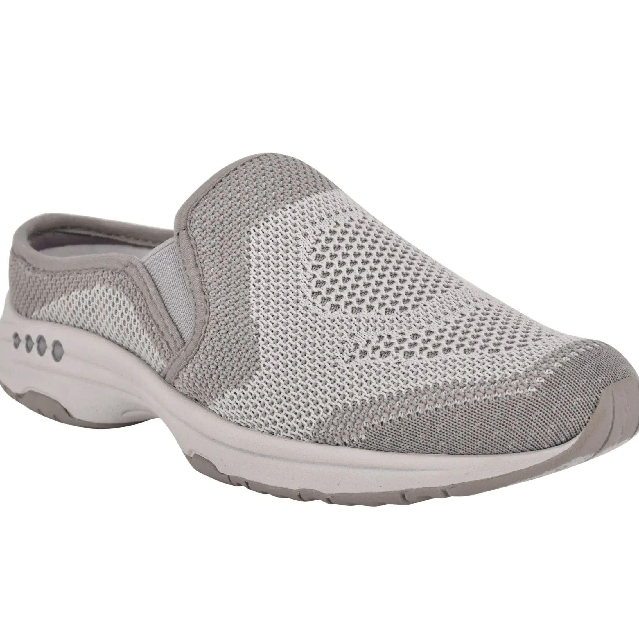 Traveltime Family|Slip Ons>Easy Spirit Takeknit Eco Clogs Grey Recycled Knit