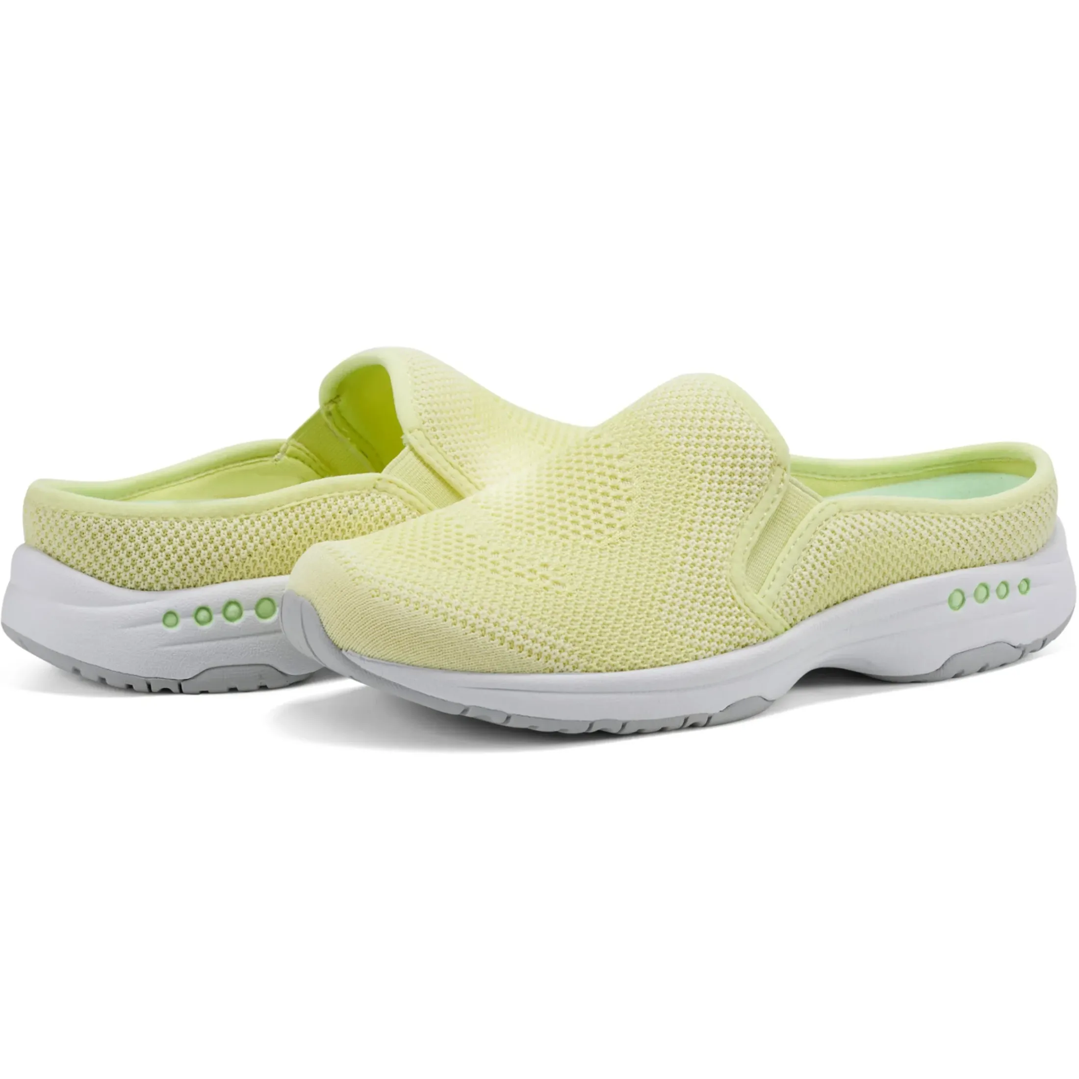 Traveltime Family|Slip Ons>Easy Spirit Takeknit Eco Clogs Chartreuse