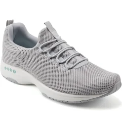 Traveltime Family|Slip Ons>Easy Spirit Tame Slip On Sneakers Light Grey Knit