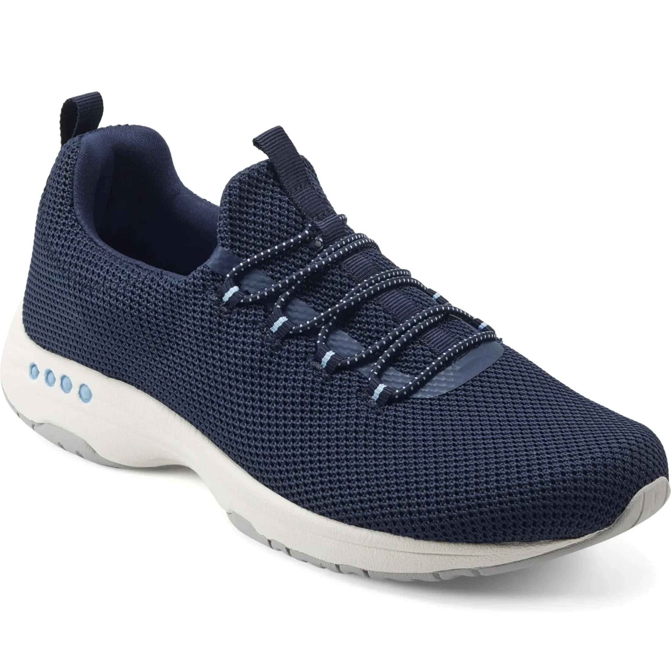 Traveltime Family|Slip Ons>Easy Spirit Tame Slip On Sneakers Dark Blue Knit