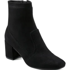 eFlex|eFlex>Easy Spirit Tami Heeled Booties Black Suede