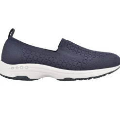Traveltime Family|Slip Ons>Easy Spirit Tech Eco Slip On Sneakers Navy Recycled Knit